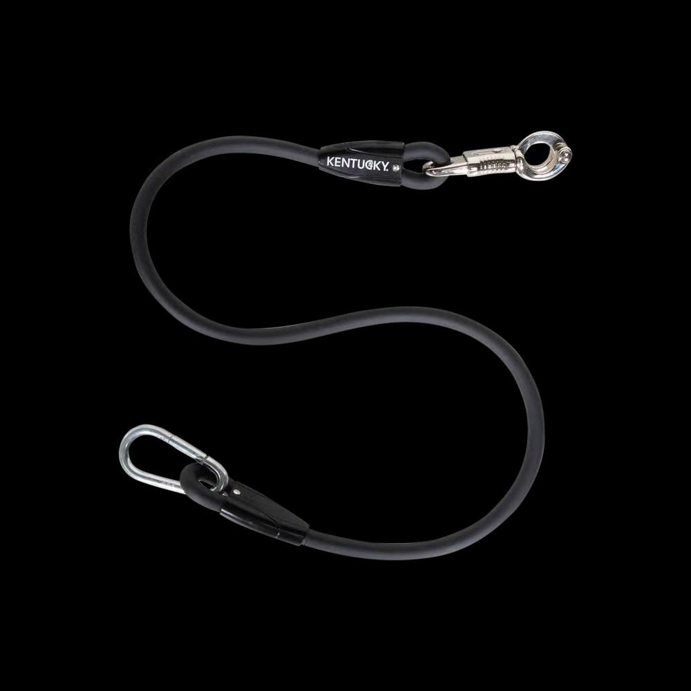 Horse Box Lead & Cross Ties Silicone, black